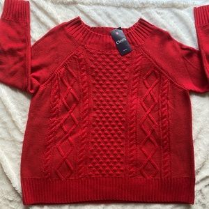 Chaps Valley Inn Red Sweater